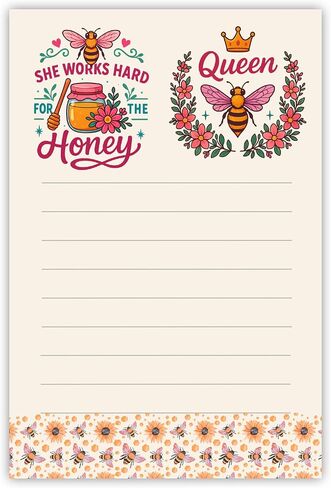 DAILY RITMO® Sunflower Sticky to Do List Notepad | Cute Sunflower Lover Gifts for Women | Made in USA Stationery Pad 4x6" 50 Notes | Christmas, Birthday Flower Gift for Teacher, Mom, Office in Kuwait