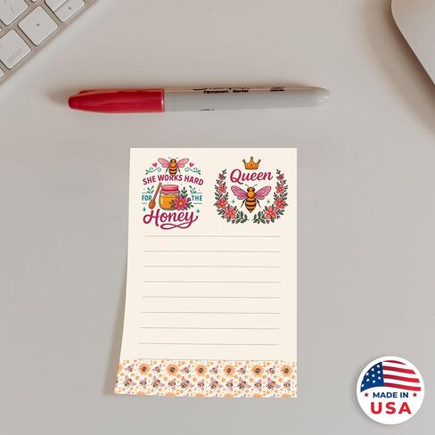 DAILY RITMO® Sunflower Sticky to Do List Notepad | Cute Sunflower Lover Gifts for Women | Made in USA Stationery Pad 4x6" 50 Notes | Christmas, Birthday Flower Gift for Teacher, Mom, Office in Kuwait