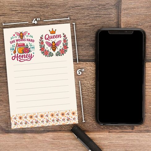 DAILY RITMO® Sunflower Sticky to Do List Notepad | Cute Sunflower Lover Gifts for Women | Made in USA Stationery Pad 4x6" 50 Notes | Christmas, Birthday Flower Gift for Teacher, Mom, Office in Kuwait