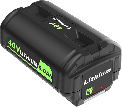 استبدال بطارية 6.0 أمبير في الساعة لبطارية ليثيوم أيون Ryobi 40 فولت 6.0 أمبير في الساعة OP4040 OP4050A OP40602 OP40201 متوافقة مع أدوات الطاقة اللاسلكية Ryobi 40 فولت وشواحن بطاريات 40 فولت in Saudi Arabia