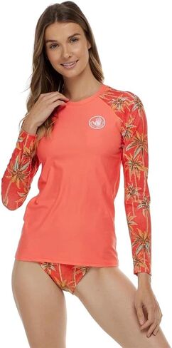 Body Glove Women's Standard Sleek Long Sleeve Rashguard with UPF 50+ in Saudi Arabia