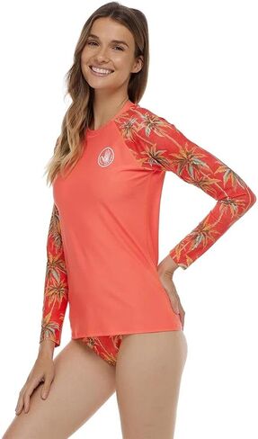 Body Glove Women's Standard Sleek Long Sleeve Rashguard with UPF 50+ in Saudi Arabia