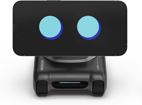 LOOI Robot-Space Black – AI Desktop Companion with ChatGPT Voice Interaction, Memory, Personality, Gesture & Face Recognition, Emotional Support, and 10W Wireless Charging in Saudi Arabia