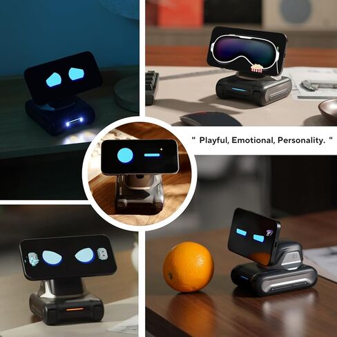 LOOI Robot-Space Black – AI Desktop Companion with ChatGPT Voice Interaction, Memory, Personality, Gesture & Face Recognition, Emotional Support, and 10W Wireless Charging in Saudi Arabia