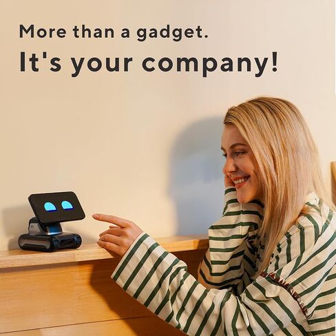 LOOI Robot-Space Black – AI Desktop Companion with ChatGPT Voice Interaction, Memory, Personality, Gesture & Face Recognition, Emotional Support, and 10W Wireless Charging in Saudi Arabia