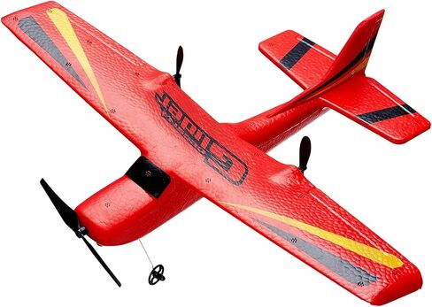 طائرة Vevor RC Airplane ، 2.4 جيجا هرتز 2 طائرة التحكم عن بعد القنوات مع تثبيت جيررو 6 محاور ، جاهزة للطيران مع بطاريتين ، لوحة الإبحار RC للأطفال ، المبتدئين ، الأحمر in Kuwait