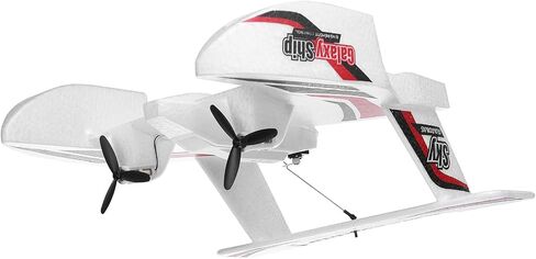 VEVOR RC Airplane, 2.4GHz 2 Channel Remote Control Aircraft with 6-Axis Gyro Stabilizer, Ready to Fly Aircraft Toy with 2 Batteries, RC Sailplane for Kids, Beginners, Red in Saudi Arabia