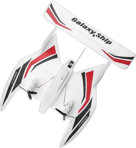 VEVOR RC Airplane, 2.4GHz 2 Channel Remote Control Aircraft with 6-Axis Gyro Stabilizer, Ready to Fly Aircraft Toy with 2 Batteries, RC Sailplane for Kids, Beginners, Red in Saudi Arabia