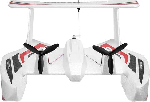 VEVOR RC Airplane, 2.4GHz 2 Channel Remote Control Aircraft with 6-Axis Gyro Stabilizer, Ready to Fly Aircraft Toy with 2 Batteries, RC Sailplane for Kids, Beginners, Red in Saudi Arabia