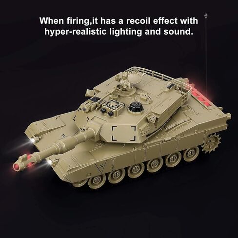 RC Tanks ، 1: 28 WW2 German Tiger Army Tank Toys for Boys ، 9 قنوات التحكم عن بعد مع الصوت والضوء ، RC Military Toys for Kids Boys Girls (Gray) in Kuwait