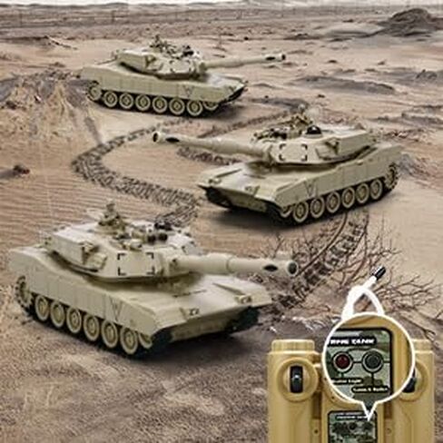 RC Tanks ، 1: 28 WW2 German Tiger Army Tank Toys for Boys ، 9 قنوات التحكم عن بعد مع الصوت والضوء ، RC Military Toys for Kids Boys Girls (Gray) in Kuwait