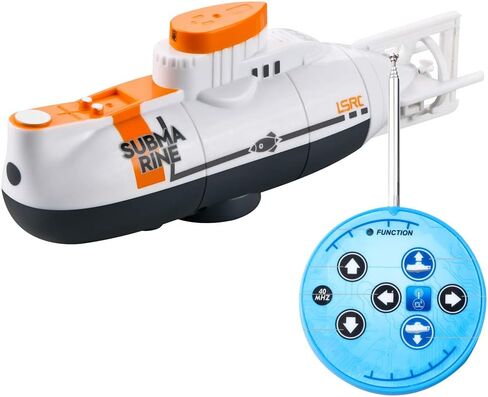 JTLB Remote Control Submarine Mini Underwater Ship Toy with Lights Rechargeable Battery (White) in Saudi Arabia
