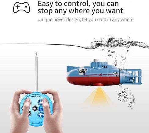 JTLB Remote Control Submarine Mini Underwater Ship Toy with Lights Rechargeable Battery (White) in Saudi Arabia
