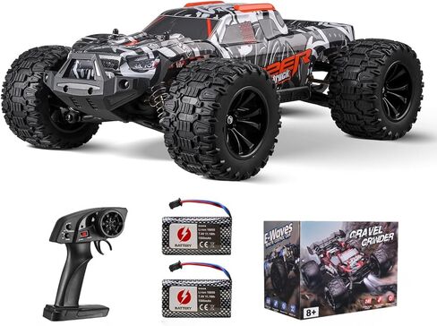 Vevor RC Crawler 1/24 مقياس RC Car Rock Crawler All Terrain 4WD Off-Road Truck مع LED Light 2 بطاريات قابلة لإعادة الشحن ، هدية سيارة هواية قابلة للتعديل سرعتين للبالغين in Kuwait