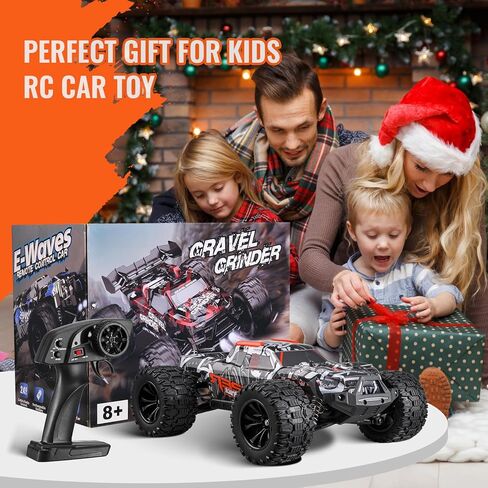 Vevor RC Crawler 1/24 مقياس RC Car Rock Crawler All Terrain 4WD Off-Road Truck مع LED Light 2 بطاريات قابلة لإعادة الشحن ، هدية سيارة هواية قابلة للتعديل سرعتين للبالغين in Kuwait