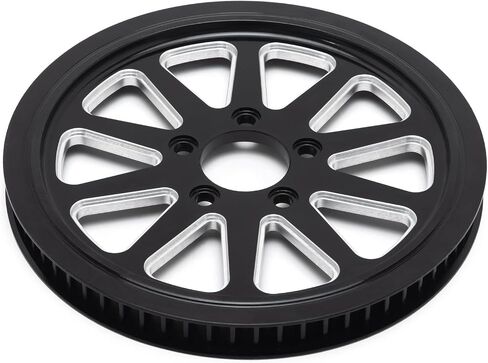 TOFR Rear Pulley 66 Tooth Spoke for Harley Softail Custom Standard Fatboy FLSTF FXST FXSTB FXSTC FLSTFB 2007-2011 in Kuwait