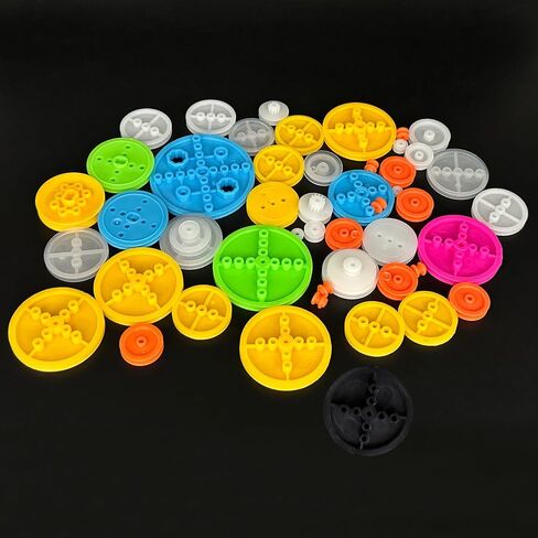 50PCS Toy Belt Pulley Plastic Belt Wheel Drive Pulley Gear for RC Car Truck Robot DIY Model Toy Parts (50) in Kuwait