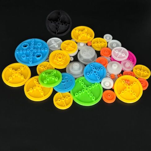 50PCS Toy Belt Pulley Plastic Belt Wheel Drive Pulley Gear for RC Car Truck Robot DIY Model Toy Parts (50) in Kuwait