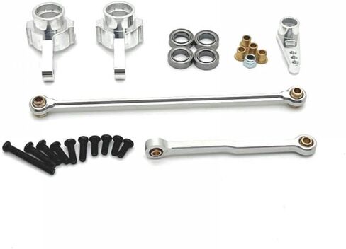 Metal Steering Cup and Steering Rod Compatible with MN Model 1/12 MN82 MN78 D91 D96 MN98 99S RC Car Parts(Black) in Saudi Arabia