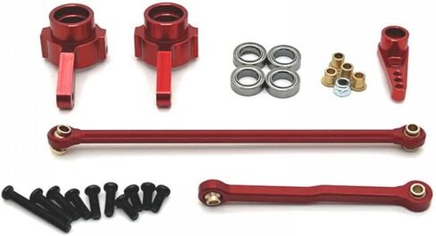 Metal Steering Cup and Steering Rod Compatible with MN Model 1/12 MN82 MN78 D91 D96 MN98 99S RC Car Parts(Black) in Saudi Arabia