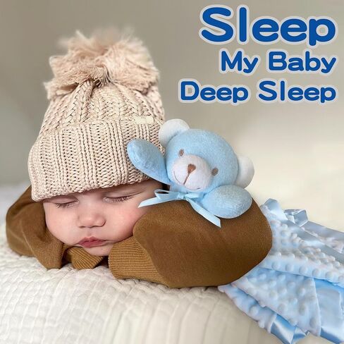 MOVEPAI Duck Lovey Security Blanket for Baby Boy and Girl, 16" Soft Snuggle Lovie Stuffed Animal Gifts for Birthday Baby Shower in Saudi Arabia