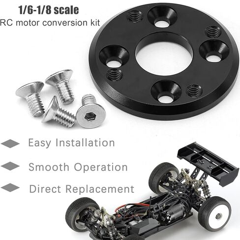 محول المحرك (من 25.4 مم إلى 30 مم) لـ Hobbywing AX 4274 R3 محرك ، 7075 MOTER MOTOR MOTION من الألومنيوم لزحفات CAR CAR RC ، 1/6-1/8 مقياس RC MOTOR KIT ، استبدال لـ #30850501 (Silver) in Kuwait