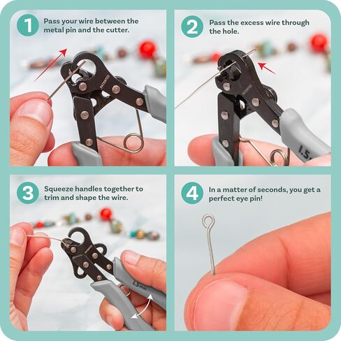 The Beadsmith One Step Looper – Create and Trim Consistent 1.5 mm Loops for Jewelry, Use With 18-26g Craft Wire in Saudi Arabia
