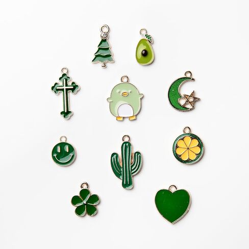 Leexinluu DIY Swelet Jewelry Kit-مجموعة مجوهرات فورية متعددة الألوان | الحلي والخرز مجمعة مسبقا | قم بعمل أساور قابلة للتعديل مخصصة ، مجموعة واحدة لصنع منتج نهائي. (أخضر) in Saudi Arabia