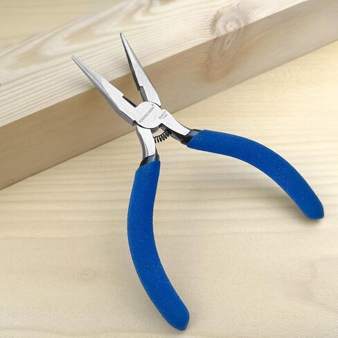 KAIHAOWIN Mini Needle Nose Pliers 5"-5 Pack KAIHAOWIN Small Long Nose Pliers with Wire Cutters, Spring Loaded Thin Needle Nose Pliers, Precision Pliers Set for Crafts/Jewelry Making/Tiny Project in Kuwait