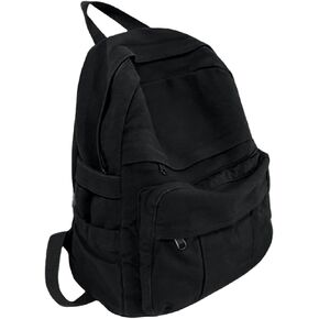 Canvas Backpack for Women Cute Backpack for Women Vintage Laptop Aesthetic Knapsack-Brown