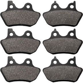 Brake Pads for Harley FLHTCU-I Electra Glide Ultra Classic FLHRCi Road King Classic Touring FLHT Dyna FXDLi Low Rider Road Glide Fatboy Heritage Softail Front and Rear