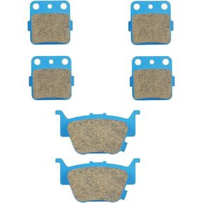 Front & Rear Ceramic Brake Pads Set for Honda 2009-2022 Rancher TRX 420, 2015-2019 Foreman TRX 500, 2020-2022 Foreman TRX 520, 3 sets Front and Rear Brake Pads