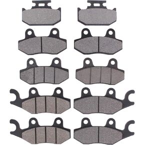MOTOKU Front and Middle and Rear Brake Pads for Rhino 700 2008-2013