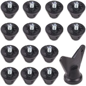 1Set 1/2 Inch Replacement Football Cleats Stud with Wrench Tool(Set of 14 Studs)