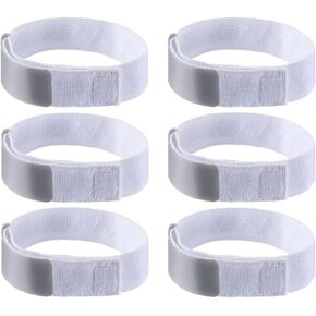 Adjustable Hook and Loop Leg Strap Foley Catheter Stabilization Device Urinary Drainage Tube Holder with Anti Slip Silicone Grip Gray (6 Pack)
