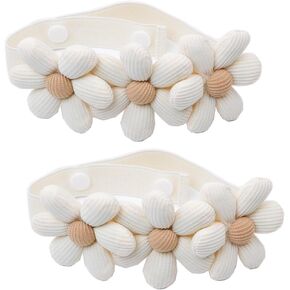 Curtain Holdbacks Window Curtain Rope Tiebacks Beige Flower Curtain Tie Back -2pcs in Saudi Arabia