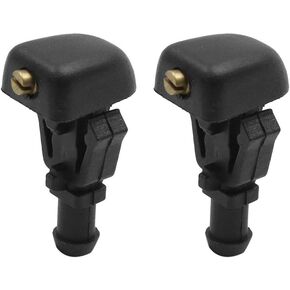 X AUTOHAUX 2pcs Black Plastic Front Windshield Wiper Nozzles 28931-7S000 for Nissan Titan Armada 2004-2015