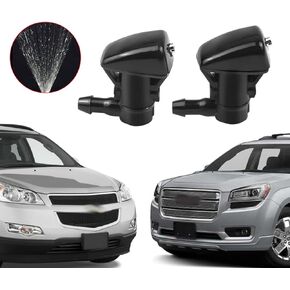 Adjustable Windshield Washer 25823360 for 2007–2015 Acadia, 2009–2014 Traverse, 2008–2017 Enclave, 2011–2015 Fiesta Replace OE for 15247800, BE8Z-17603-A, Wiper Nozzle Mist Spray Type
