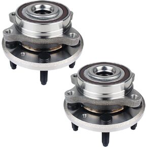 513275 Pair Front/Rear Wheel Bearing Hub Assembly fit for 11-14 Ford Edge, 09-18 Flex, 13-18 Police Interceptor Sedan, 14-18 Police Sedan, 10-18 Taurus, 09-16 Lincoln MKS, 10-19 MKT, 11-15 MKX