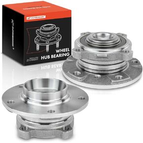A-Premium 2 x Front Wheel Bearing and Hub Assembly Compatible with BMW - 2004-2011 - 528i, 525i, 530i, 535i, 545i, 550i, 650i, 645Ci, Replace # 513210