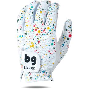 BG Bender Golf Glove | Wear On Left | (Paint Splatter, Mens Medium)