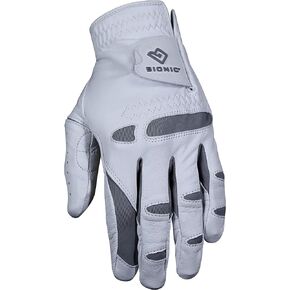Bionic Gloves Men’s PerformanceGrip Pro Premium Golf Glove, made from Long Lasting Genuine Cabretta Leather, White
