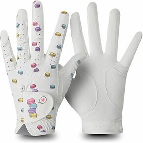 Golf Women's Golf Glove - Adjustable Strap Golf Gloves Women Pair, Non Slip Rain Gloves