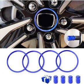for Honda CRV Civic Accord CR- V XRV HRV Wheel Center Caps Hub Rings, Sporty Stickers Tire Hubcap Trims Decoration for Civic 2016-2023, for CRV 2017-2023 Aluminum Alloy -Red