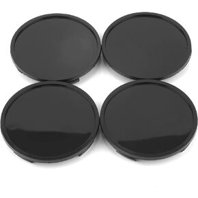 RTRHINOTUNING 4PCS 3.01inch /76.5mm Wheel Center Caps Black Base for Auto Wheel Rim Accessories, OD: 3.01"/76.5mm, ID: 2.83"/71.8mm