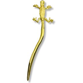 فتاحة حروف من جيكو، ذهبية مع عيون خضراء - صندوق هدايا - 7 بوصة in Kuwait