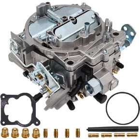New 4 Barrel 1901R Rochester Quadrajet Carburetor fits for 4MV Chevy 350 327 396 400 402 427 454 Engines Chevrolet GMC Trucks Corvettes 750 CFM Vacuum Secondary  Manual Divorced Choke Summit Jegs