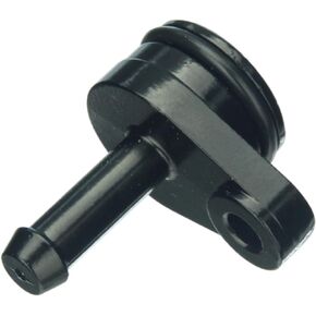 URO Parts 06K121143 Engine Coolant Pipe Adapter, Includes O-ring; Premium Metal Version w/Black Anodized Coating