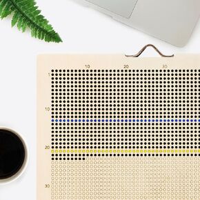 WeekMinder® Wooden Life Calendar - 90 Years in Weeks Poster of My Memento Mori Motivational Stoic Calendar to Develop Habits in 4K (Birch Wood - Circles)