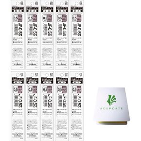Sarasa Zebra 0.5mm Bordeaux Purple Ink 10 Refills (P-RJF5-VBP), High Speed Dry Ink Technology with Original Sticky Notes